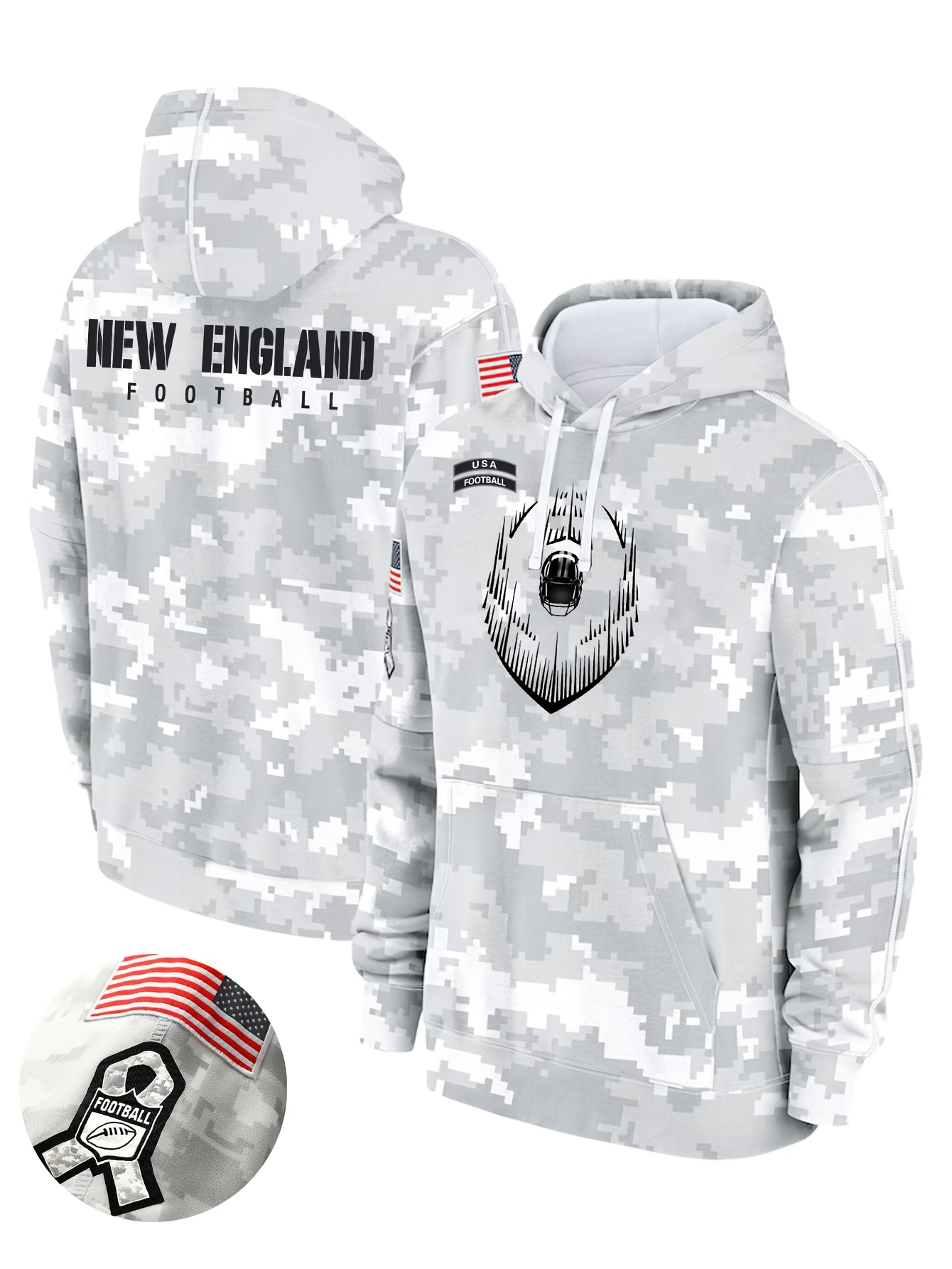 Men 2025 New England Patriots NFL hoodie